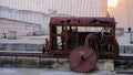 LÃÂ­thica, Pedreres de s\'Hostal, Menorca, Spain. Sandstone quarry. ancient machinery for the garlic of the stone Royalty Free Stock Photo