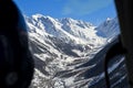 LÃÂ¶tschental Valley with the snow-covered peaks of the Bernese Alps Royalty Free Stock Photo