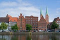 LÃÂ¼beck harbor Royalty Free Stock Photo