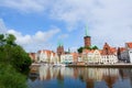 LÃÂ¼beck harbor Royalty Free Stock Photo