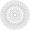 Mandala Vector Tree Creative luxury Henna Coloring Pages Practice Paint Adult Art Floral Outline