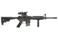 M4 army carbine isolated on a white