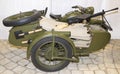 M-72 - Army motorcycle with a machine gun DP, 1941 Royalty Free Stock Photo