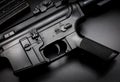 M4A1 assault rifle on black background