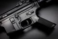 M4A1 assault rifle on black background