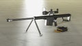 M107 Barett Sniper Rifle Royalty Free Stock Photo
