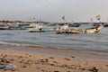 M\'Bour, Senegal, 28 december 2022, people wait for the return of fishermen to the fishing port in M\'Bour