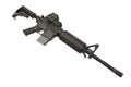 M4A1 carbine with optical gunsight Royalty Free Stock Photo