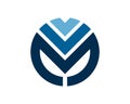 M circle logo vm mv template 1 Royalty Free Stock Photo
