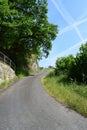 Tiny Road at a Cliff Royalty Free Stock Photo