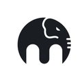 M elephant icon vector concept design template Royalty Free Stock Photo