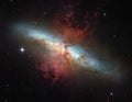 The M82 galaxy is breathtaking some elements courtesy of nasa Royalty Free Stock Photo