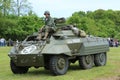 M8 Greyhound armored car from the Museum of American Armor during World War II Encampment Royalty Free Stock Photo