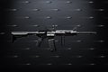 M416 gun, Automatic weapon isolated black , military army