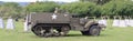 M3 Half-track in historical reenactment of WWII Royalty Free Stock Photo