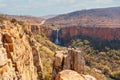 The Elands River Waterfall at Waterval Boven in Mpumalanga, South Africa Royalty Free Stock Photo