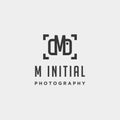 m initial photography logo template vector design Royalty Free Stock Photo