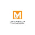M Letter logo/identity design template vector eps Royalty Free Stock Photo
