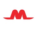 M Letter Logos Template Symbol Royalty Free Stock Photo