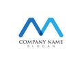 M Letter Mountain Logo