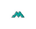 M Letter Mountain Logo icon