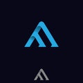 M letter shaped triangle for your best business symbol