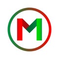 M letters logo. Web icon. Royalty Free Stock Photo