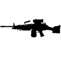 M249 LMG light machine gun, SAW Squad Automatic Weapon USA United States Army, United States Armed Forces and United States Marine