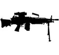 M249 LMG light machine gun, SAW Squad Automatic Weapon USA United States Army, United States Armed Forces and United States Marine