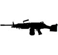 M249 LMG light machine gun, SAW Squad Automatic Weapon USA United States Army, United States Armed Forces and United States Marine