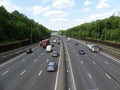 M25 London Orbital Motorway near Junction 17 in Hertfordshire, UK