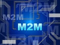 M2M Machine Connectivity And Cooperation 2d Illustration Royalty Free Stock Photo
