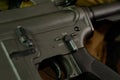 M16 Machine gun Fire Selector Switch Royalty Free Stock Photo
