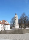 M. Mazvydas statue in Klaipeda, Lithuania Royalty Free Stock Photo