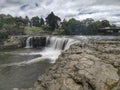A landscape image of Haruru Falls near Paihia town on the North Island of New Zealand Royalty Free Stock Photo