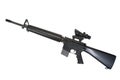 M16 rifle isolated Royalty Free Stock Photo