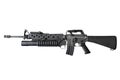 M16A1 rifle with M203 compound Royalty Free Stock Photo