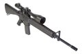 M16 rifle with telescopic sight