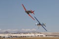 M.S.O Air and Space Museum Cessna 195 Businessliner and North American AT-6 Royalty Free Stock Photo