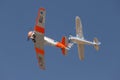 M.S.O Air and Space Museum Cessna 195 Businessliner and North American AT-6 Royalty Free Stock Photo