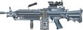 M249 SAW light Machine gun Royalty Free Stock Photo