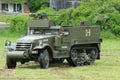 The M3A1 Scout Car from the Museum of American Armor during World War II Encampment Royalty Free Stock Photo