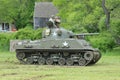 The M4 Sherman tank from the Museum of American Armor during World War II Encampment Royalty Free Stock Photo