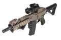 M4 special forces rifle isolated on a white Royalty Free Stock Photo