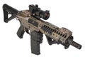 M4 special forces rifle isolated on a white Royalty Free Stock Photo