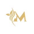 M Vector Logo Design of Cosmetic, Makeup, Female, Fashion, Medical, Spa, Business