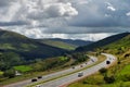 M6 Motorway in Cumbria Royalty Free Stock Photo