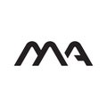 ma initial letter vector logo icon
