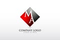 MA, AM letter company logo design vector