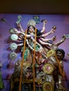 Maa durga killing mahisasur Royalty Free Stock Photo